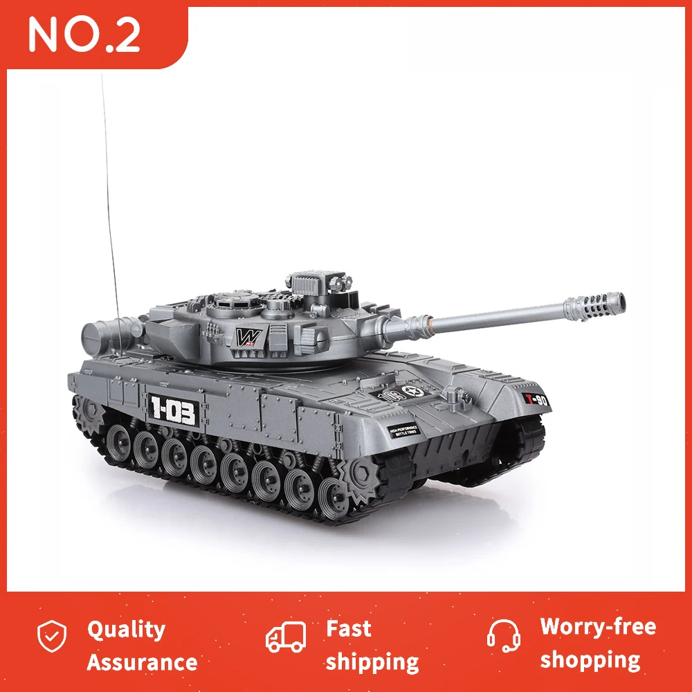 Juego de lanzadores de tanque de Control remoto para niños, juguete de lanzamiento de tanque de radiocontrol para niños