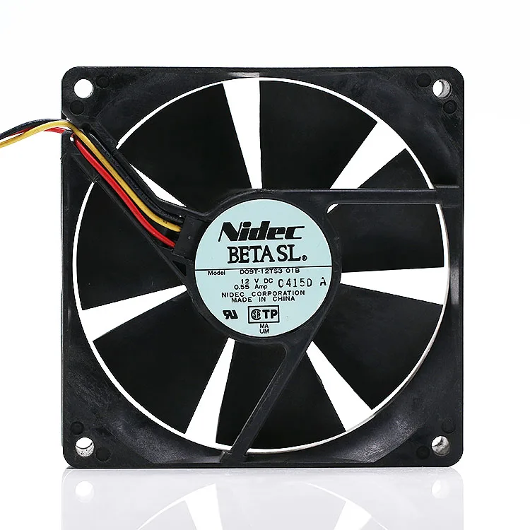 Для Nidec D09T-12TS3 01B 9225 12V 0.55A 90 мм вентилятор охлаждения сервера с двумя шариками |