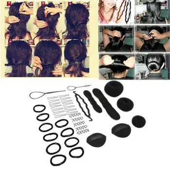 

12Pcs Professional Hair Styling Accessories Kit Household DIY Twisting Hair Braid Set Hairdresser Salon Hair Styling Products