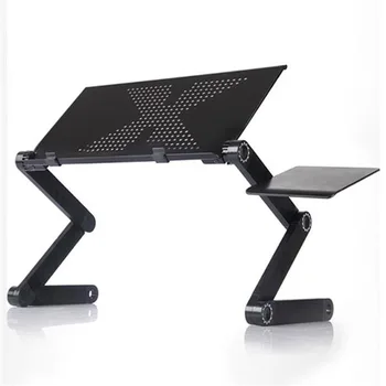 

Aluminum Alloy Adjustable Laptop Table Portable Folding Computer Desk Notebook Desktop Stand Computer Table For Sofa Bed
