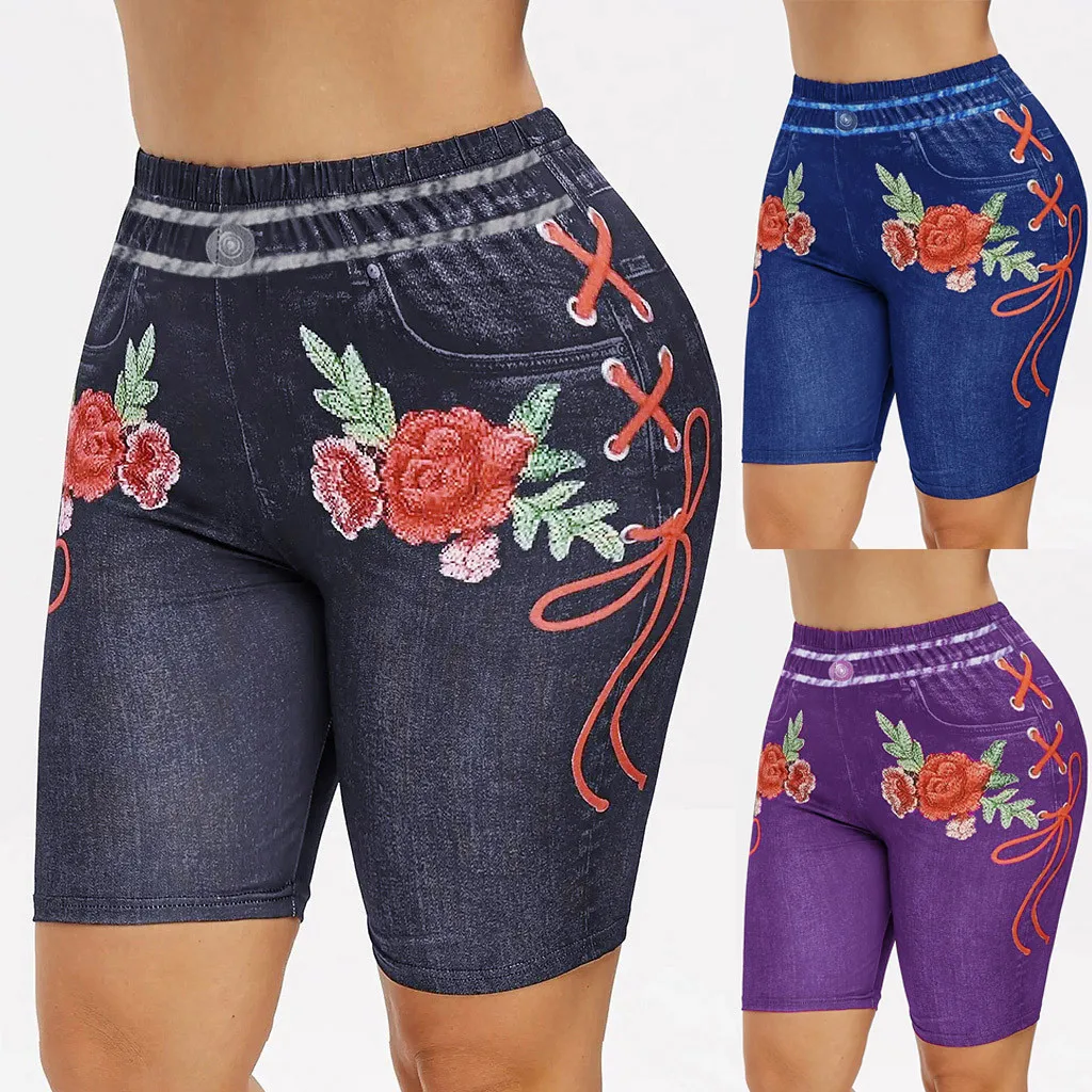 Casual fashion Women Spring and summer Polyester Basic Slip Bike Shorts Compression Workout Leggings sport Shorts Capris Casual fashion Women Spring and summer Polyester Basic Slip Bike Shorts Compression Workout Leggings sport Shorts Capris