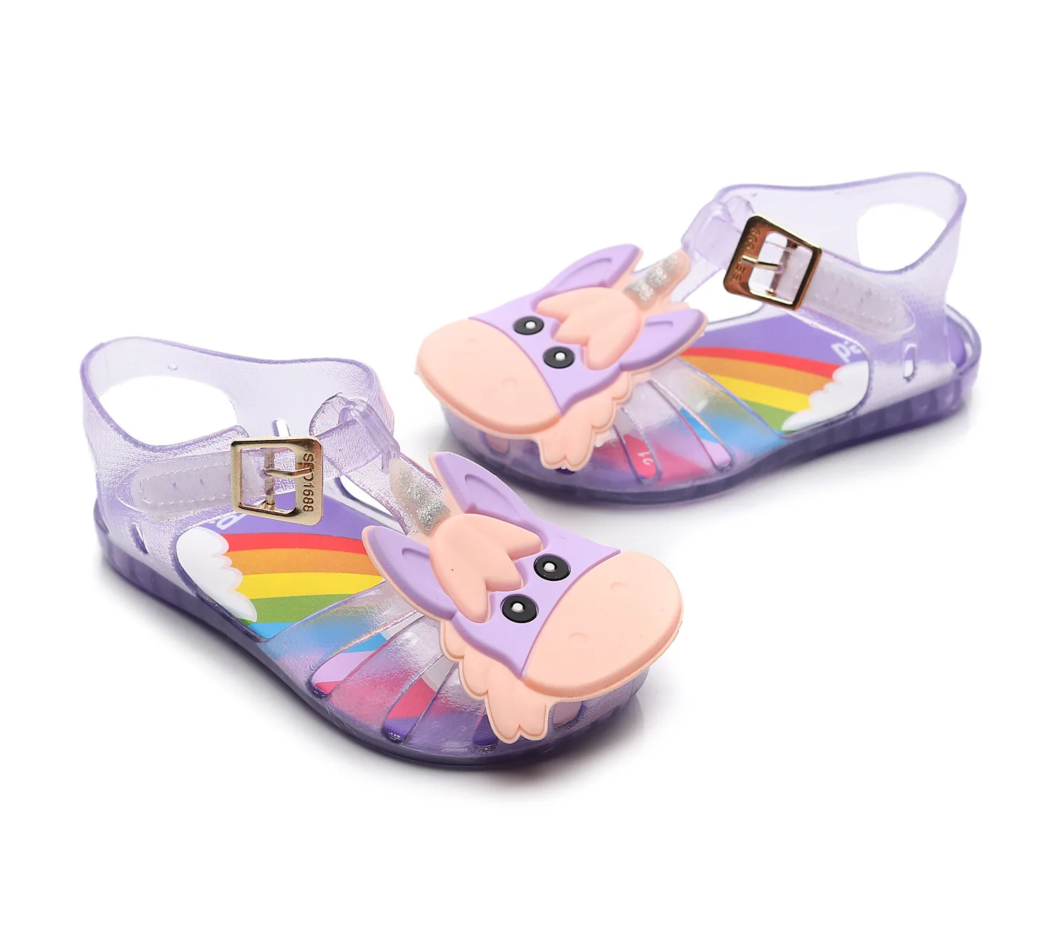 Новый мини Мелисса хранение Единорог 2019 девушка желеобразные сандалии летние сандалии Melissa/детские сандалии для девочек пляжная обувь для