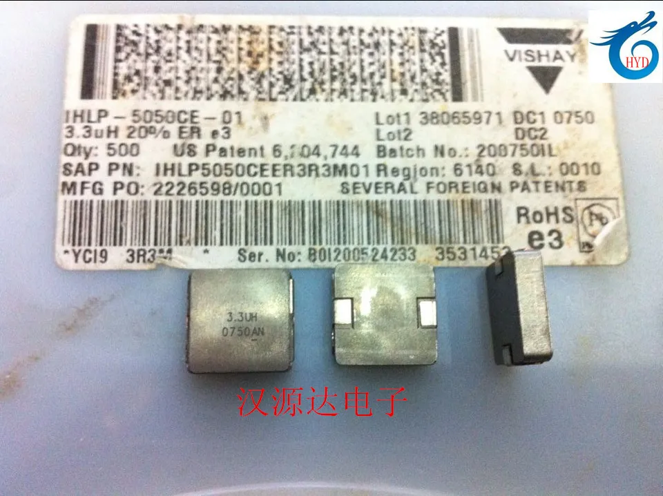 10pcs/lot IHLP5050CEER3R3M01 5050/13X13X3.5MM 3.3UH 12-27A high current inductor 100% New and Original | Электроника