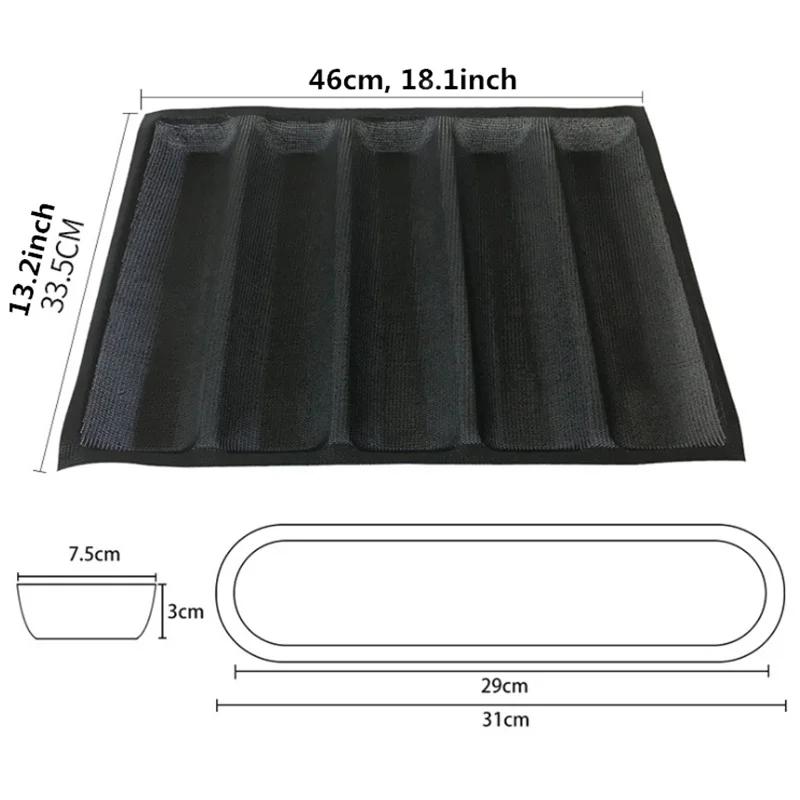 Лоток силиконовый для выпечки во французском стиле Воздухопроницаемый