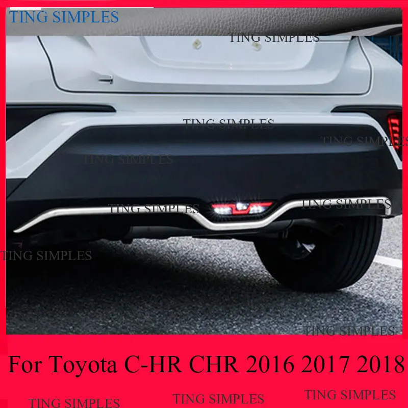 

For Toyota C-HR CHR 2016 2017 2018 ABS Chrome Front Bumper Trim Cover Molding Car Accessories Styling 1PCS