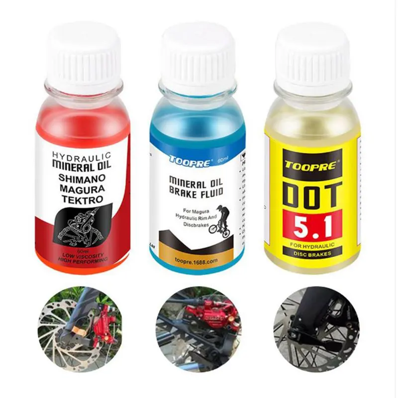 Bike Brake Mineral Oil 60ml Enough Capacity Fluid Hydraulic Disc Brake Lubricant