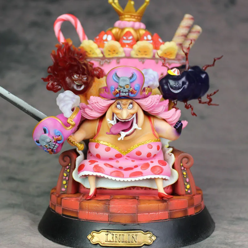 Аниме one piece Big Mom Charlotte Linlin пвх фигурка коллекционная модель игрушки