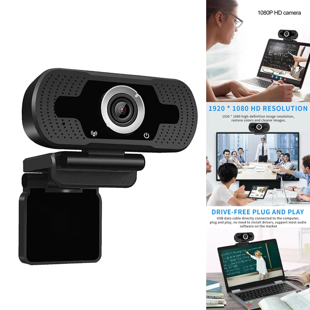 1pc HD Webcam 1080P With Microphone PC Laptop Desktop Android TV USB Webcam