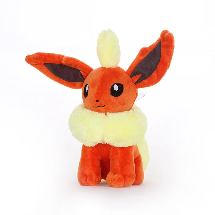 Пикачу плюшевая игрушка Eevee Marill аниме плюшевая кукла Vaporeon мягкая игрушка детский подарок на день рождения детский подарок около 20 см - Цвет: Flareon