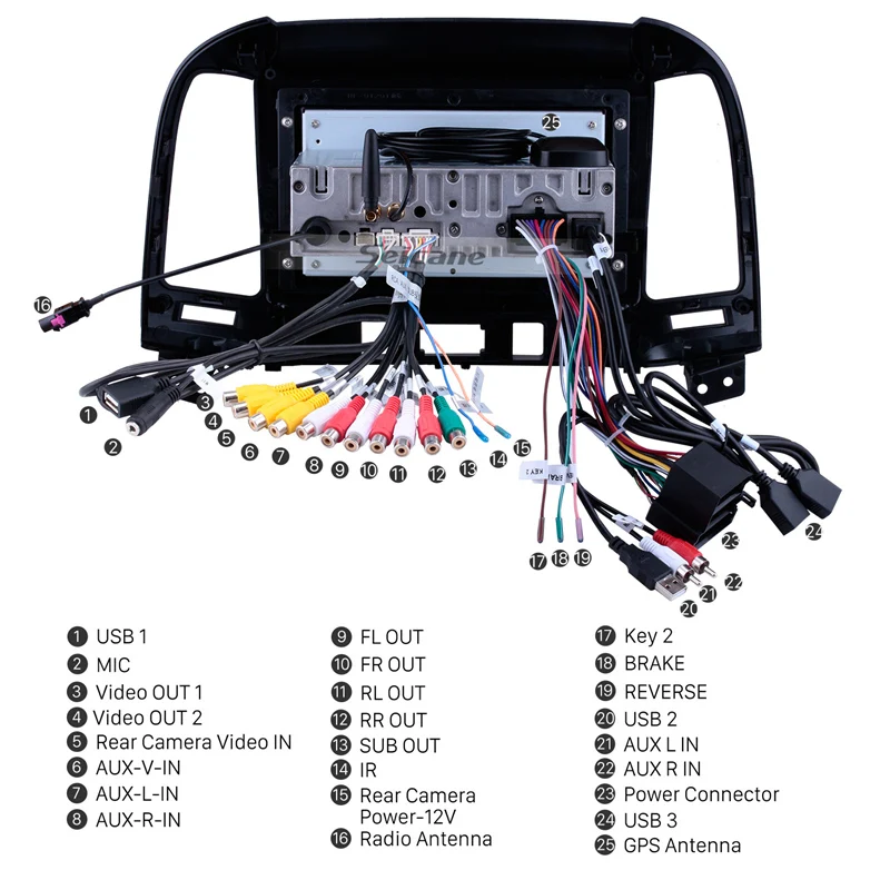Perfect Seicane Android 9.0 IPS screen for Hyundai SANTA FE 2006-2012 GPS navigation Head Unit Radio Support Steering Wheel Control 4 Perfect Seicane Android 9.0 IPS screen for Hyundai SANTA FE 2006-2012 GPS navigation Head Unit Radio Support Steering Wheel Control 4