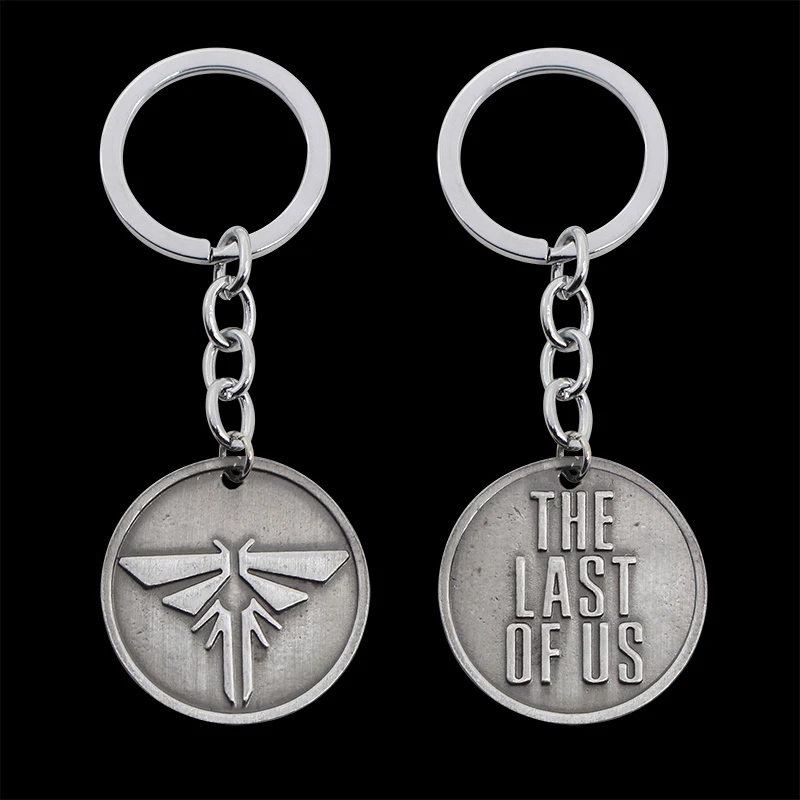 The Last Of Us 2 Keychain Firefly Letter Dogtag Joel Ellie Vintage Retro Antique Pewter Keyring Key Chain Ring key rings game keychain key chains