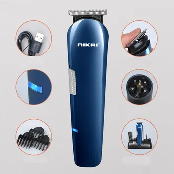 

Professional 5 in 1 multi functional hair clipper hair trimmer electric beard trimmer Brush Rechargeable hair trimmer cutter Kit