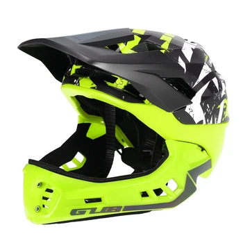 

Gub Detachable Full Face Bike Helmet Kid'S Helmet With Taillight Safe Equipment For Child Cycling Skating Skiing