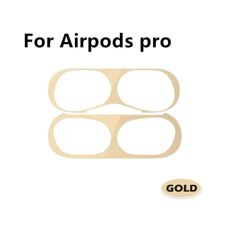 Для Airpods Pro 2 Чехол с металлической защитой от пыли беспроводные наушники защита от пыли для Air pods 2 pro 3 1 Eirpods Airpots кожа autocolantes - Цвет: For Airpods Pro