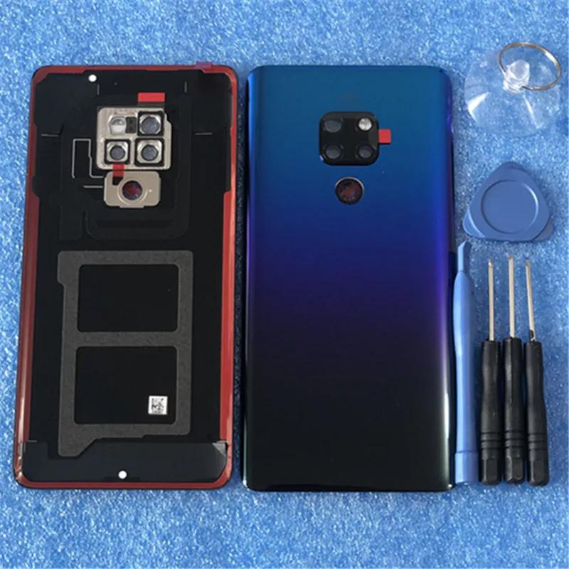 Для 6,5" huawei mate 20 mate 20 3D стеклянная задняя крышка для батареи чехол Корпус+ рамка для камеры стеклянный объектив+ наклейка+ Инструменты