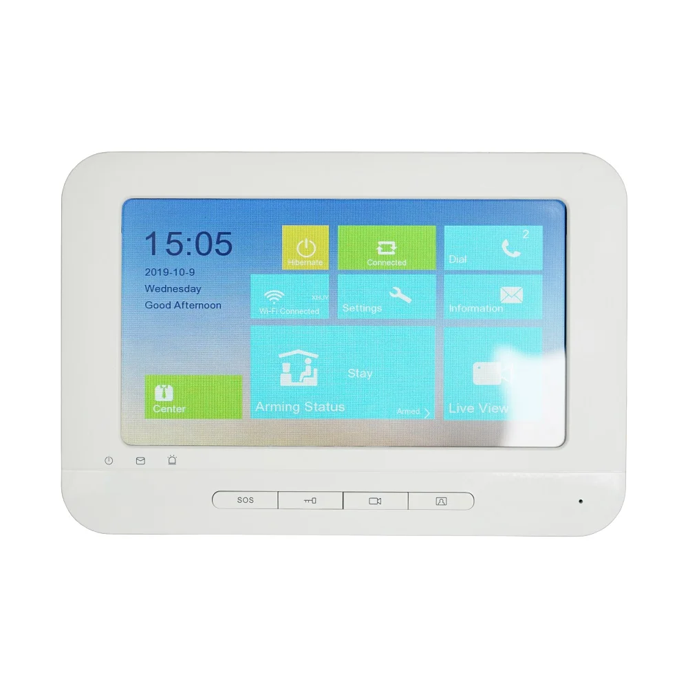 Only Indoor Monitor HIK IP видеосвязь комплект, многоязычный HD, RFID панель и WiFi монитор, IP дверной звонок, водонепроницаемый - Цвет: Only Indoor Monitor