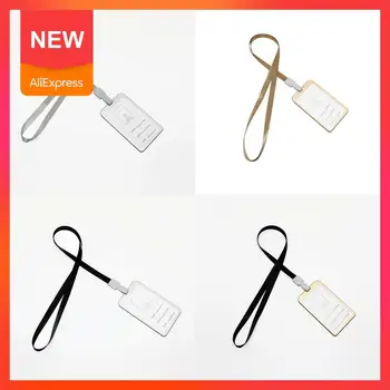 

1pcs Metal ID Badge Card Holder Business Security Pass Work Holder Card Holder Company Supplies with Bus Tag Office Lanyard J4P0