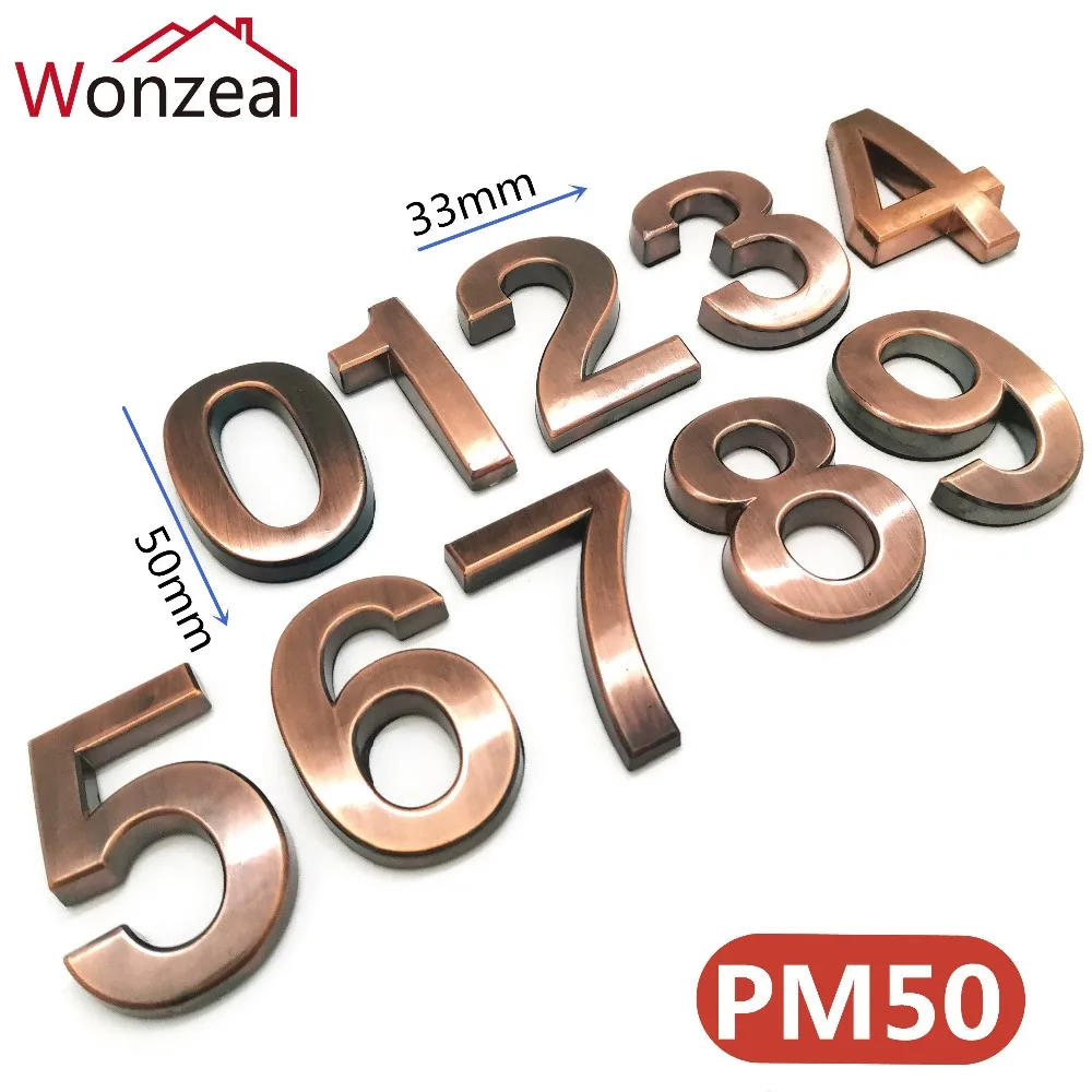 PM50塑料数字= 混合图+红古色
