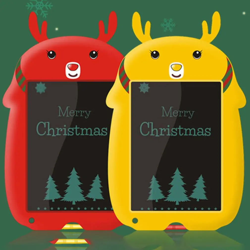 

8.5 Inch Lcd Liquid Christmas Tablet With A Mini Deer Can Be Children'S Drawing Portable Small Drawing Board