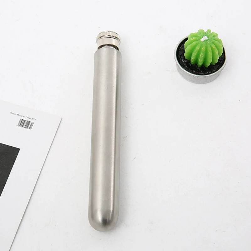 1oz 1.5oz Portable wine tube Mini Wine Bottles Stainless Steel Whiskey Wine Pot Vodka Gin Rum Tequila for Husband Father Gift
