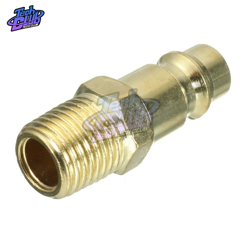 10 Raccordi Aria Compressa Euro Air 1/4" BSP - Attacchi Rapidi Maschio/Femmina Per Compressori