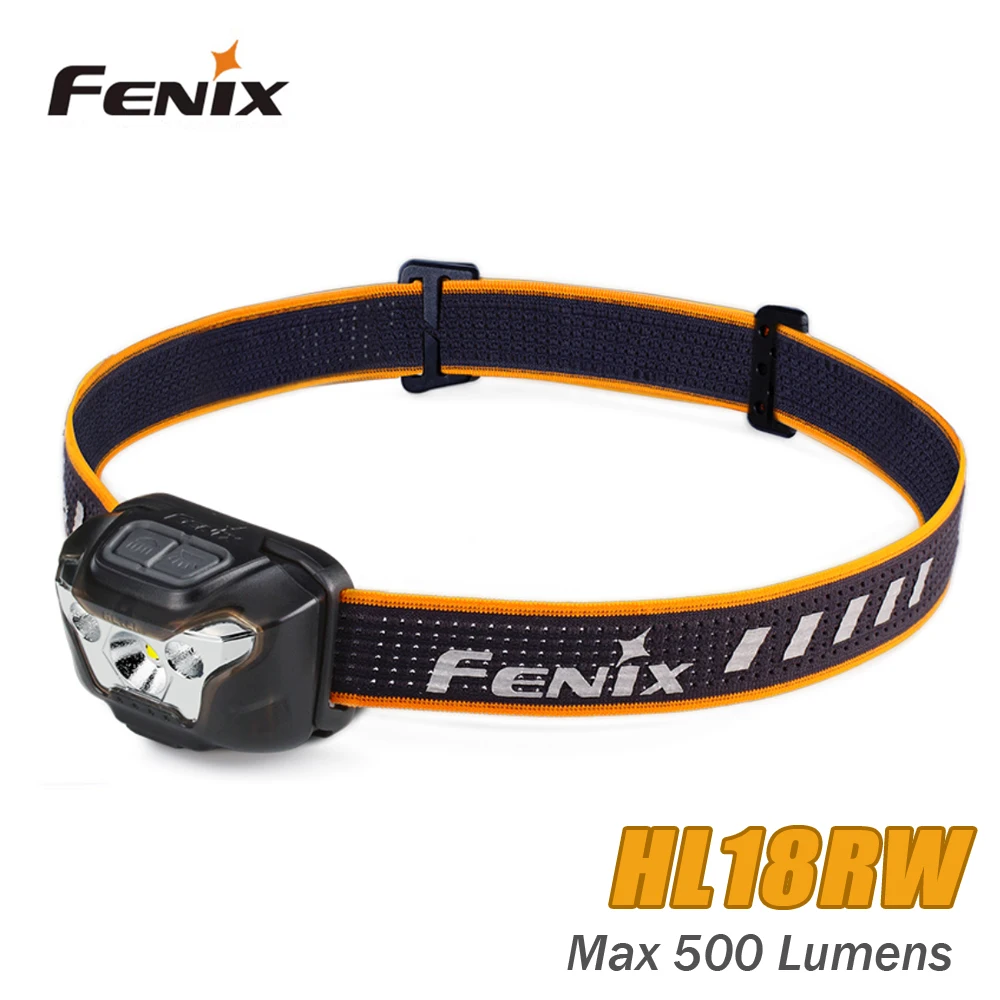 Fenix HL18RW USB Перезаряжаемый светодиодный светильник на голову 500LM AAA/щелочная