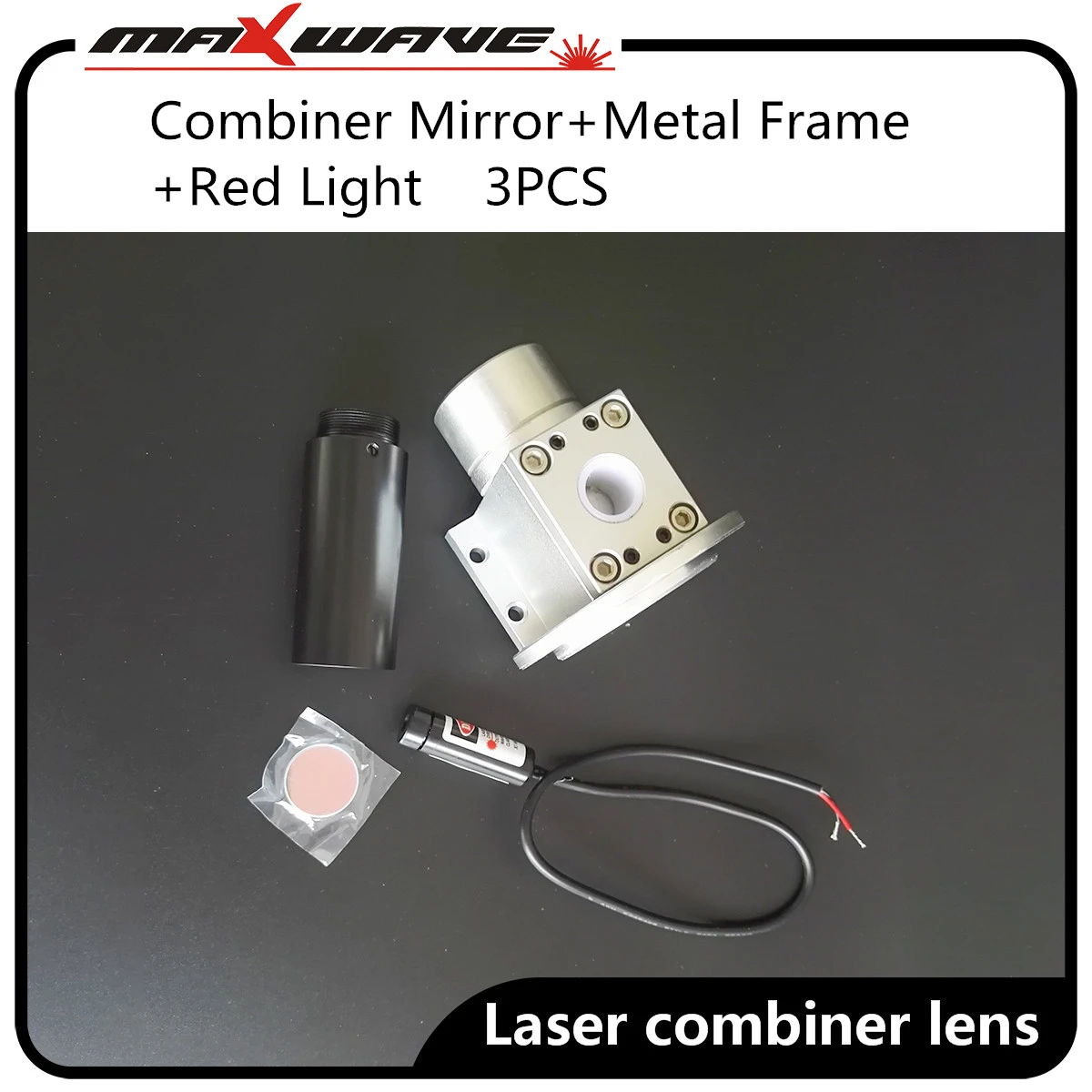 

1064nm semi-reflection mirror beam combination mirror Red Indicator Light laser combiner Lens