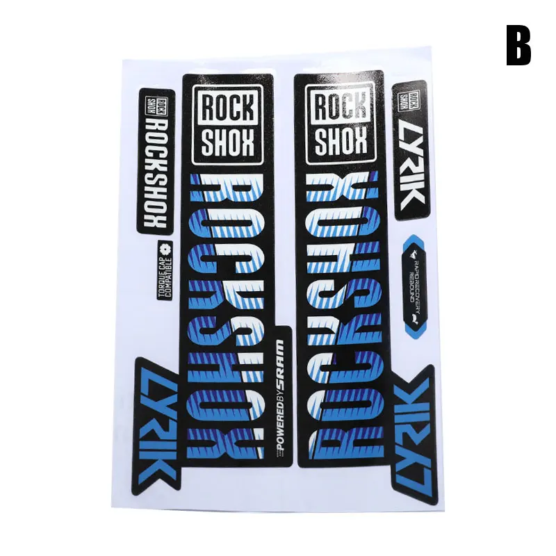 Aufkleber für die Vordergabel, Mountainbike, Fahrrad, vorderer Stoßdämpfer, Farbwechsel, wasserfester Aufkleber