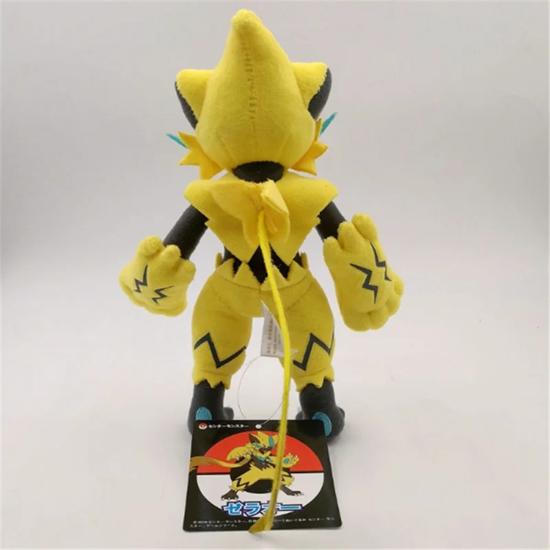 Pokemon pelúcia 25cm tipo elétrico zeraora brinquedos de pelúcia animal  bonito macio brinquedos de pelúcia bonecas para crianças crianças  aniversário presentes de natal - AliExpress