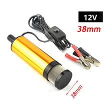 12L/min 38mm Submersible Pump Diesel Oil Water Fuel Transfer Pump DC 12V/24V Electric Suction Pump For Car Camping Fishing