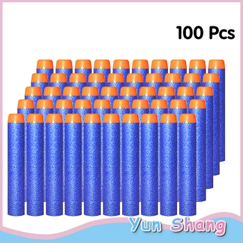 

10/50/100PCS Soft Bullets For Nerf Bullets Soft Hollow Hole Head 7.2cm Refill Darts Toy Gun Bullets Blasters Kid Children Gift