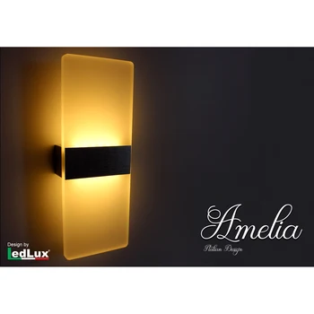 

LEDLUX LD8832C wall sconce Led wall model Amelia Italian Design Modern 6W warm White