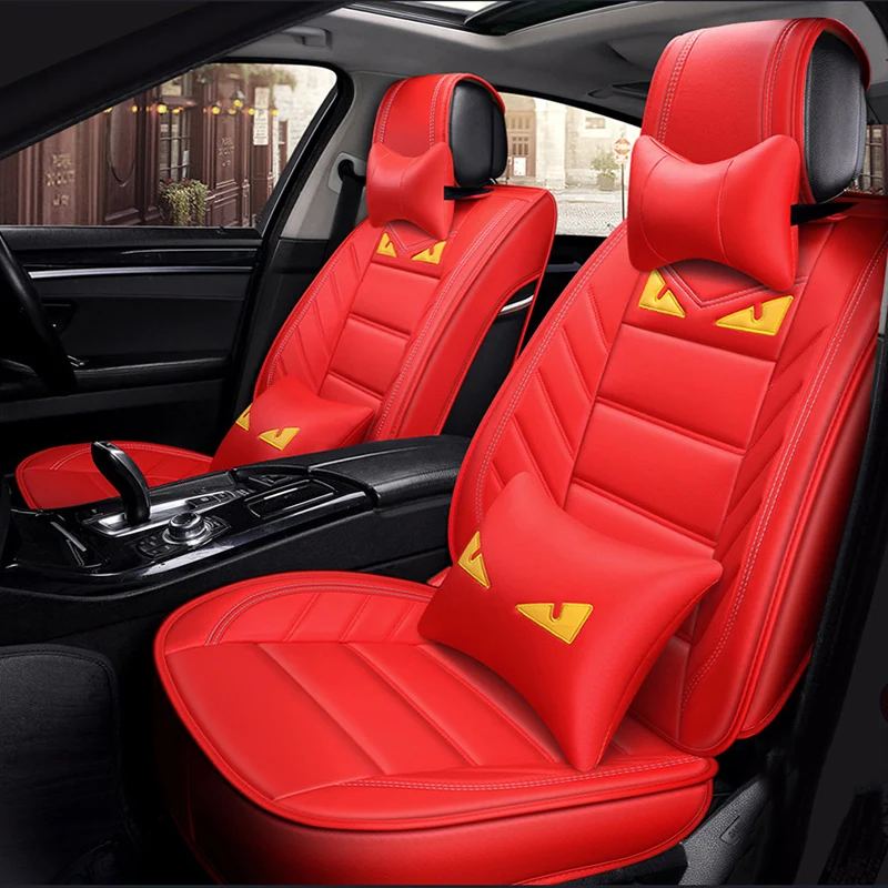 ZRCGL Universal leather Car Seat covers for Smart all models fortwo forfour auto styling accessories car floor mat