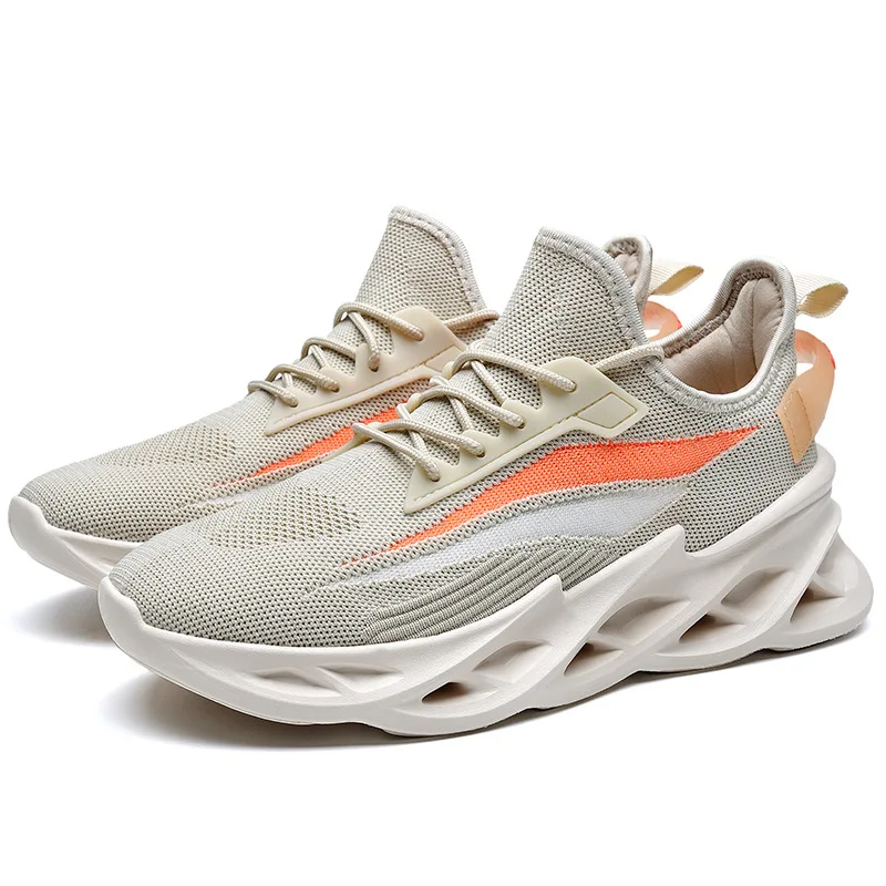 

Tlynskhc Summer New Korean Trend Men's Sports Casual Tide Running Shoes Wild Breathable Flying Woven Shoes Zapatos De Hombre