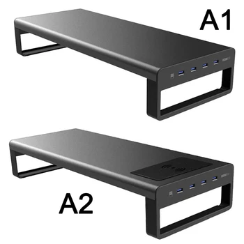 

Smart Laptop Table USB 3.0 Port Laptop Stand Base Keyboard Mouse Desk Organizer Holder Notebook Smart Aluminum Alloy Table
