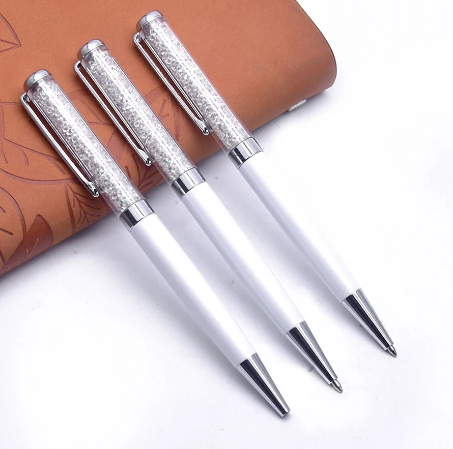 CCCAGYA A001 новая стеклянная металлическая ручка с кристаллами. Ручка для отеля, бизнеса, школы, офиса, учебы, карандаши, принадлежности для письма, масляная ручка, шариковая ручка