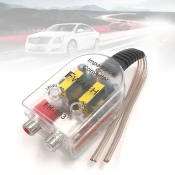 

Car Audio Speaker To RCA Level Adaptor High To Low Sockets Auto Line Out Audio Comverter Sound Subwoofer Amplifier Adjustable