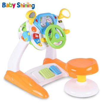 

Baby Shining Simulated Driving Toy Baby Simulation Console Toy 2-6 Years Analog Steering Wheel Console Puzzle Toy For Kids Gift