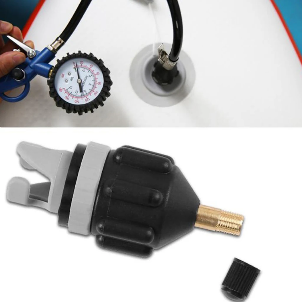 Inflatable Boat SUP Pump Adaptor Standard Schrader Conventional Air Pump Air Valve Adapter Spoke Plate Attachment