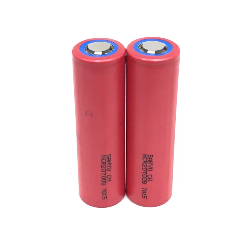 

MasterFire 2 шт./лот подлинный Sanyo 20700 NCR20700B Высокая мощность 4250mAh 16A 3,7 V перезаряжаемая литиевая батарея Электроинструмент батареи