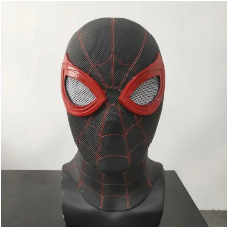 black Spiderman Маска Человека-паука вдали от дома маска ПВХ косплей маска шлем на всю голову Хэллоуин реквизит - Цвет: black Spiderman