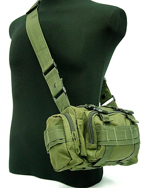 Olive drab Molle Tactical Utility gear Наплечная поясная сумка-переноска для спорта на открытом воздухе штурмовой Тактический рыболовный рюкзак - Цвет: Olive drab