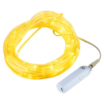 

10M 100LEDs 8 Lighting Modes Fairy String Lights Christmas Tree Decor String Fairy Lights with Bear Rechargeable Mobile Power