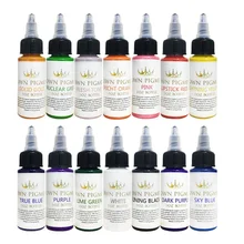 30 мл/бутылка профессиональная Татуировка пигмент тело искусство чернила для макияжа долговечные цвета пигмент для татуировки начинающих или мастера