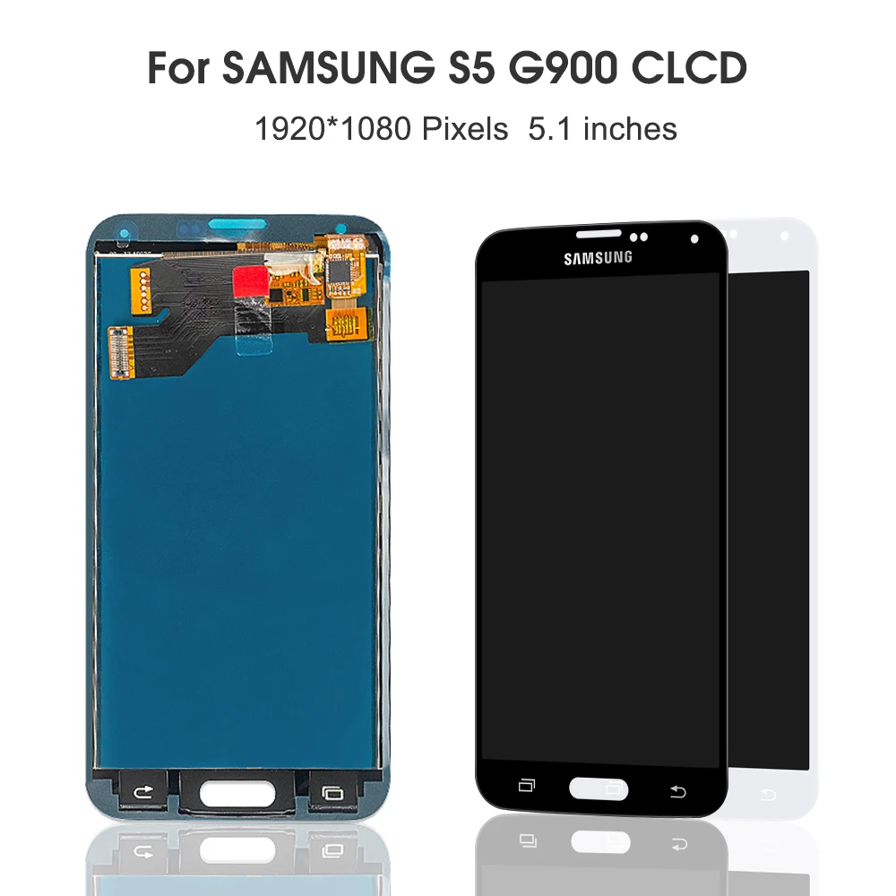 TFT дисплей для samsung Galaxy S5 I9600 G900 G900A G900F ЖК-дисплей кодирующий преобразователь сенсорного экрана в сборе(не совместим G900H