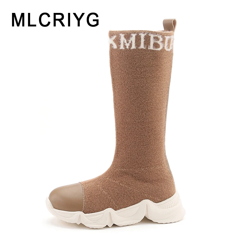 

Autumn Kids Knee High Boots Children Black Brand Boots Boys Casual Boots Baby Girls Slip On Shoes Soft Boots Fashion Ankle Boots
