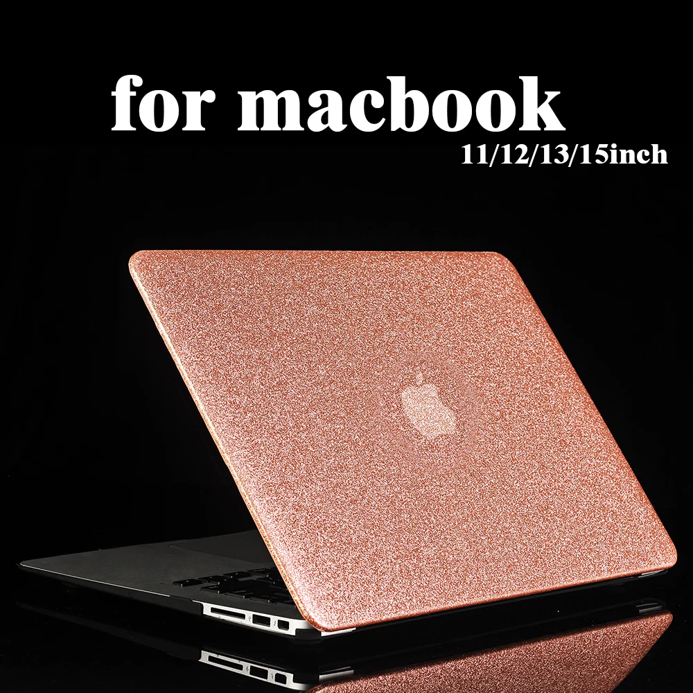 Жесткий блестящий чехол для ноутбука MacBook Pro retina Air 11 12 13 15, для mac Air/Pro 13 15 A1466 A1706 A1932