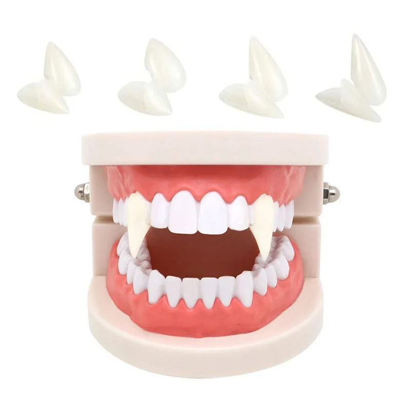 1Pairs Vampire Teeth Fangs Dentures Props Halloween Costume Props Party