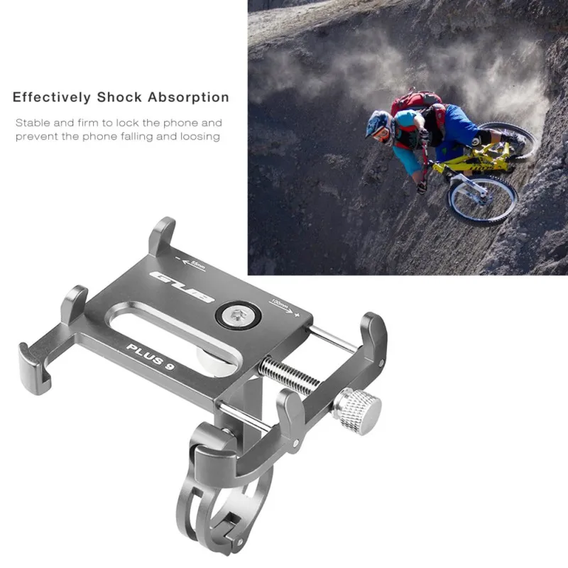 Bike Phone Holder GUB PLUS 9 Aluminum Alloy Cell Bicycle Mount Handlebar Universal 360 Degree Rotatable for XiaoMi M365 | Спорт и