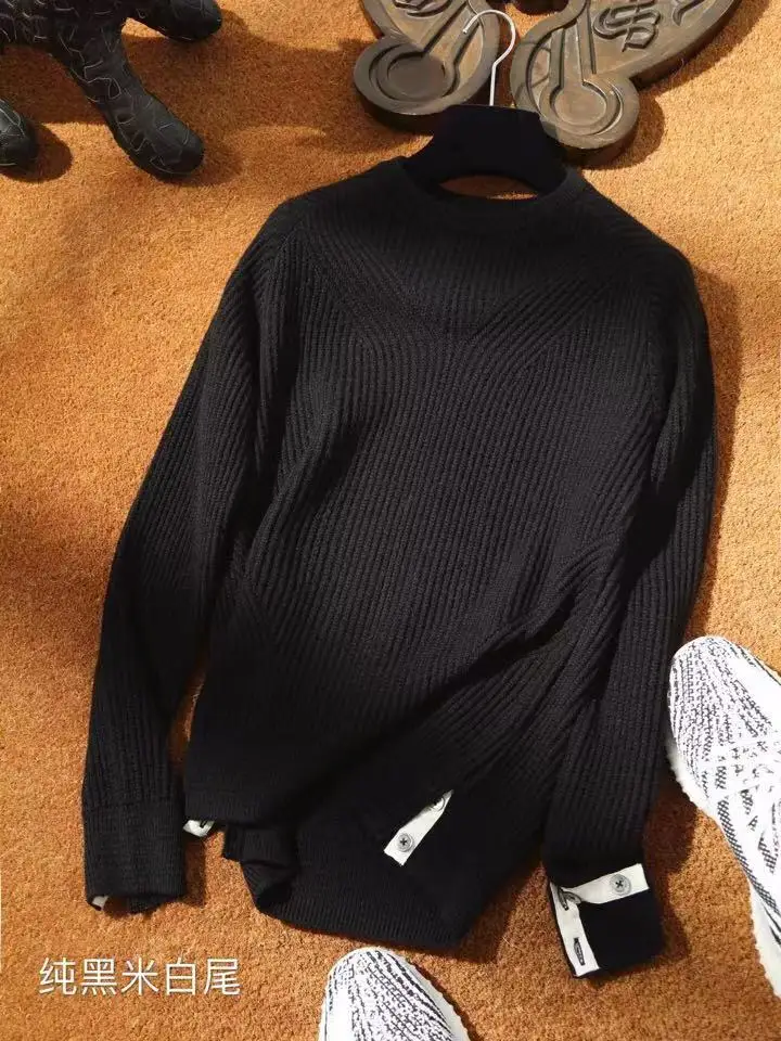 AH09496 модные мужские свитера 2019 подиумная Роскошная известная марка европейский дизайн вечерние стиль мужская одежда